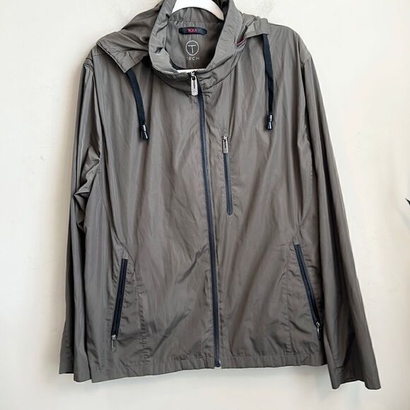 Tumi Tech Mens Brown Windbreaker Jacket XXL - Picture 1 of 11